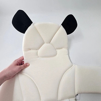 Вкладыш в стульчик для кормления NL Baby Панда, 62х30 см, белый (0000/28882) - Pampik - 3