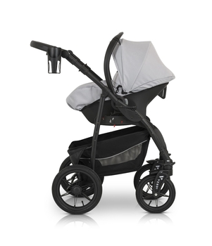 Универсальная коляска 3 в 1 Verdi Sonic Comfort 9023-VC-02 light gray skin - Pampik - 16