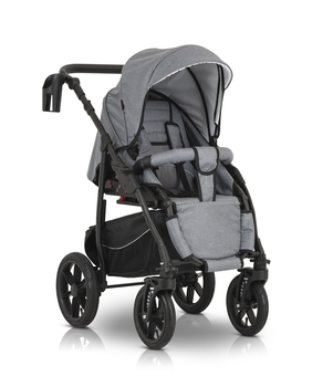 Универсальная коляска 3 в 1 Verdi Sonic Comfort 9023-VC-01 gray fabric - Pampik - 10