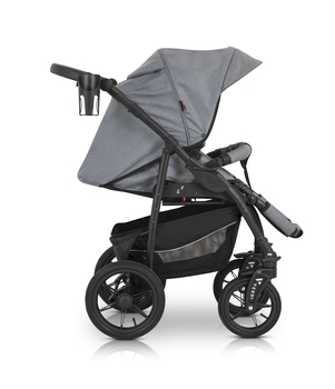 Универсальная коляска 3 в 1 Verdi Sonic Comfort 9023-VC-01 gray fabric - Pampik - 14