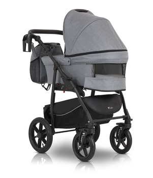 Универсальная коляска 3 в 1 Verdi Sonic Comfort 9023-VC-01 gray fabric - Pampik - 6