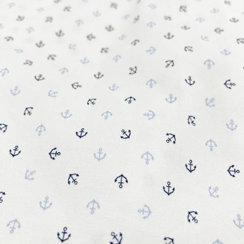 Сорочка NL Baby з якорями, бавовна, 9-12 міс., білий (310/19908) - Pampik - 3