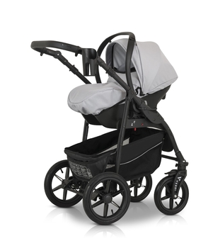 Универсальная коляска 3 в 1 Verdi Sonic Comfort 9023-VC-02 light gray skin - Pampik - 17