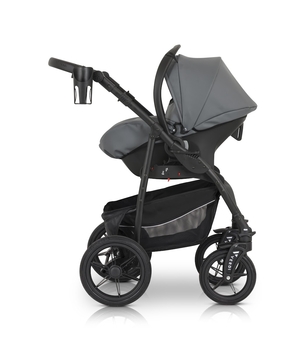 Универсальная коляска 3 в 1 Verdi Sonic Comfort 9023-VC-11 grey skin - Pampik - 9