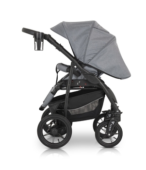 Универсальная коляска 3 в 1 Verdi Sonic Comfort 9023-VC-01 gray fabric - Pampik - 13