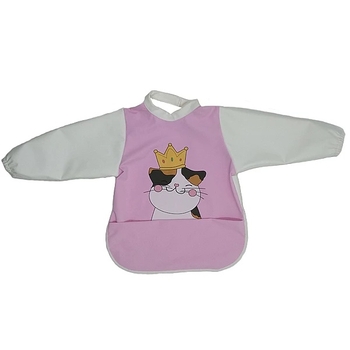 Накидка та слинявчик NL Baby з м'яким коміром, водонепроникні, рожевий (0000/37304) - Pampik - 2