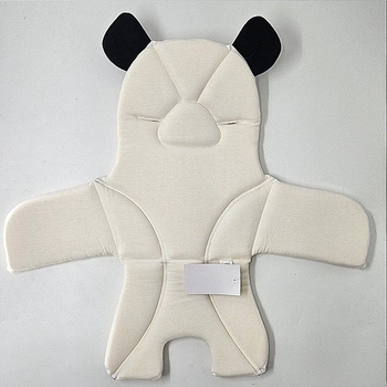 Вкладыш в стульчик для кормления NL Baby Панда, 62х30 см, белый (0000/28882) - Pampik - 4