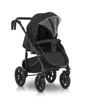 Универсальная коляска 3 в 1 Verdi Sonic Comfort 9023-VC-05 black fabric - Pampik - 8