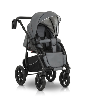 Универсальная коляска 3 в 1 Verdi Sonic Comfort 9023-VC-11 grey skin - Pampik - 10