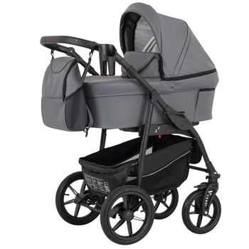 Универсальная коляска 3 в 1 Verdi Sonic Comfort 9023-VC-11 grey skin - Pampik