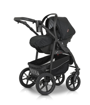 Универсальная коляска 3 в 1 Verdi Sonic Comfort 9023-VC-05 black fabric - Pampik - 15