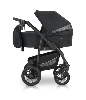 Универсальная коляска 3 в 1 Verdi Sonic Comfort 9023-VC-05 black fabric - Pampik - 4