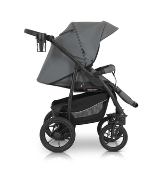 Универсальная коляска 3 в 1 Verdi Sonic Comfort 9023-VC-11 grey skin - Pampik - 12