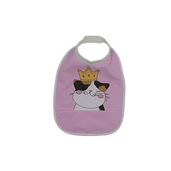 Накидка та слинявчик NL Baby з м'яким коміром, водонепроникні, рожевий (0000/37304) - Pampik - 3