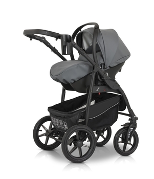 Универсальная коляска 3 в 1 Verdi Sonic Comfort 9023-VC-11 grey skin - Pampik - 8