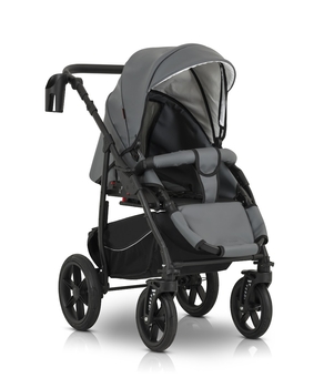 Универсальная коляска 3 в 1 Verdi Sonic Comfort 9023-VC-11 grey skin - Pampik - 11