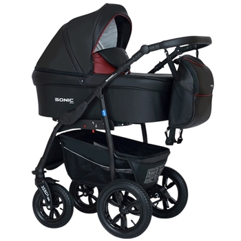 Универсальная коляска 3 в 1 Verdi Sonic Plus 9023-VSP-03 03, черный - Pampik