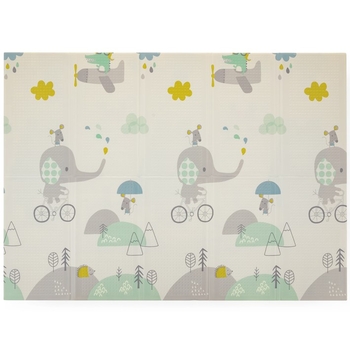 Двосторонній складаний дитячий килимок Petite&Mars Campy Elephant&City (435071) - Pampik - 2