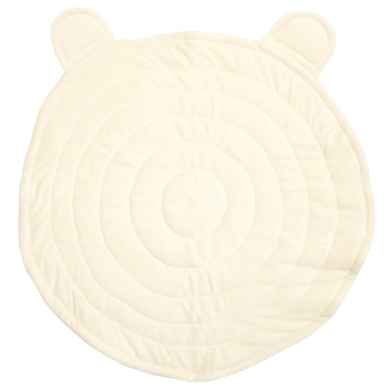 Килимок Twins Ведмедик, велюр, 90х90 см, ecru кремовий (5001-KTВ-202) - Pampik