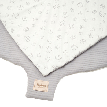 Килимок Twins Листочок, жаккард, 170х110 см, сірий (5002-KTLC-10) - Pampik - 2