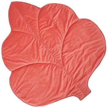 Килимок Twins Листочок, вельвет, 100х120 см, кораловий (5001-KTLV-15) - Pampik