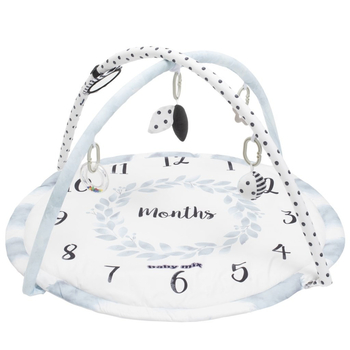 Килимок розвиваючий Baby Mix Місяці, білий з сірим (53100) - Pampik