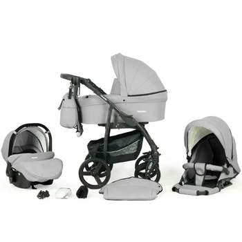 Універсальна коляска 3 в 1 Verdi Travel 9023-VTL-03 light grey, світло-сірий - Pampik - 2