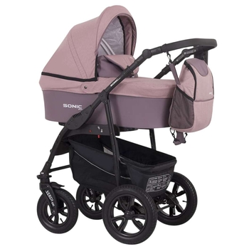 Универсальная коляска 3 в 1 Verdi Sonic Plus 9023-VSP-19, розовый с пудровым - Pampik