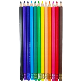 Олівці кольорові Colorino Erasable шестигранні, 12 кольорів (87492PTR) - Pampik - 2