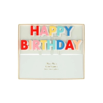 Топпери Meri Meri Happy Birthday, 2 шт. (215956/35966) - Pampik - 2