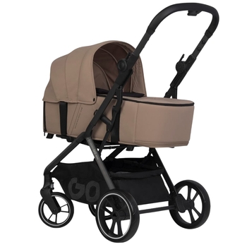 Универсальная коляска 2 в 1 EasyGo Zoya 9023-EGZ/GB golden beige - Pampik