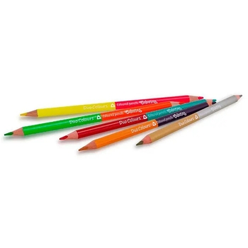 Олівці кольорові Colorino, двосторонні, тригранні, в пластиковому контейнері, 36 кольорів, 18 шт. (68512PTR) - Pampik - 2