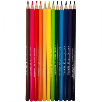 Олівці кольорові Colorino, тригранні, 12 кольорів (51798PTR) - Pampik - 3