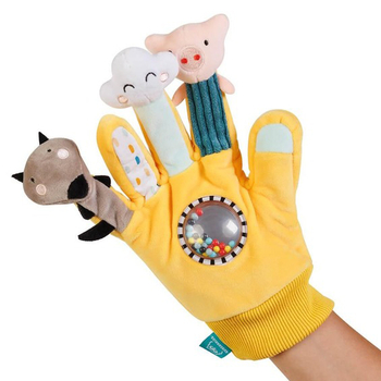 Іграшка м'яка на руку Eurekakids Рукавичка, жовтий (69180034/37594) - Pampik - 3