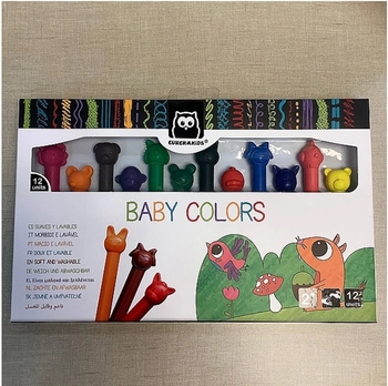 Набор восковых мелков Eurekakids, 12 шт. (41655334/32813) - Pampik - 6