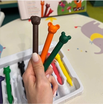 Набор восковых мелков Eurekakids, 12 шт. (41655334/32813) - Pampik - 5