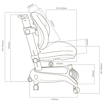Детское кресло Cubby Adonis Pink - Pampik - 17