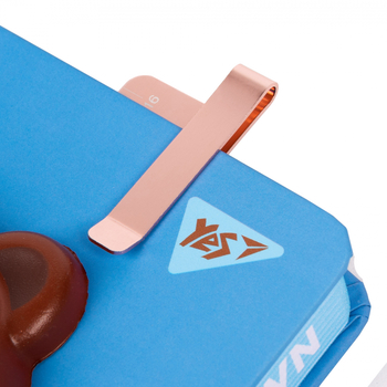 Лінійка-закладка Yes Rose Gold, металева, 16 см (370537) - Pampik - 7
