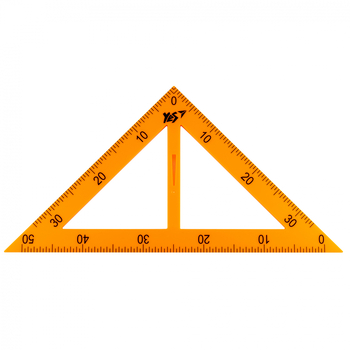 Набір вимірювальних приладів Yes для дошки, 5 предметів, у чохлі (370525) - Pampik - 3