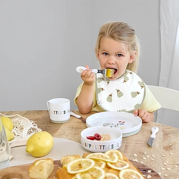 Набор детских столовых приборов Lassig, 3 шт., белый (12100739001/38323) - Pampik - 4