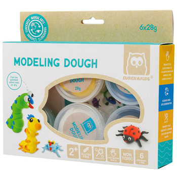 Набір екстрам'якого пластиліна Eurekakids, 6 кольорів (69184033/38239) - Pampik