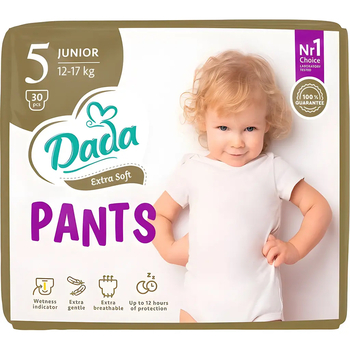 Подгузники-трусики Dada Extra Soft 5 (12-17 кг), 30 шт. - Pampik