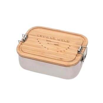 Ланч-бокс Lassig, нержавеющая сталь, 800 мл, бежевый (1210059987/35863) - Pampik