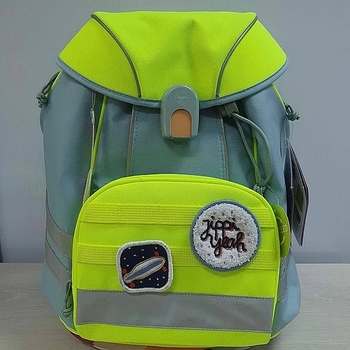 Рюкзак дитячий Lassig з пеналом, холдером, гаманцем та сумкою, неоновий жовтий (1205008843/34441) - Pampik - 7