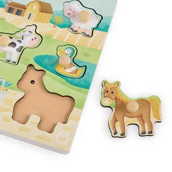 Пазл дерев'яний музичний Eurekakids Ферма (69181561/37609) - Pampik - 3