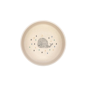 Тарелка глубокая Lassig Кит, целлюлоза, антискользящая, 13.4х4.8 см, бежевый (1310064452/35853) - Pampik - 2