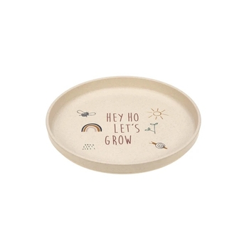 Тарелка плоская Lassig, целлюлоза, антискользящая, 18х2 см, бежевый (1310063964/38324) - Pampik