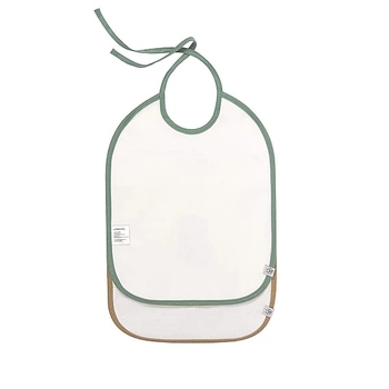 Слинявчики водонепроникні Lassig Єнот, органічна бавовна, 2 шт., зелений (1311015250/35814) - Pampik - 3