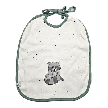 Слинявчики водонепроникні Lassig Єнот, органічна бавовна, 2 шт., зелений (1311015250/35814) - Pampik - 4