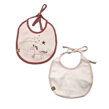 Слинявчики водонепроникні Lassig, бавовна, 2 шт., рожевий (1311016794/35788) - Pampik